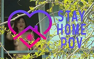 StayHomePOV - Busty amateur making first homemade porn ever