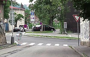 Very hot teen girl alexis crystal public street gang bang