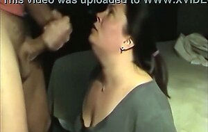 Amateur bbw blowob and swallowing cum