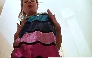 Teen girl amateur masrtubating in front of camera vid-30
