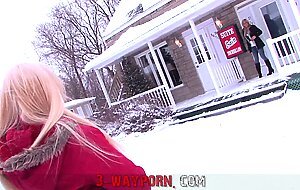 3-Way Porn - 2 Amateur Blondes for 1 Dick