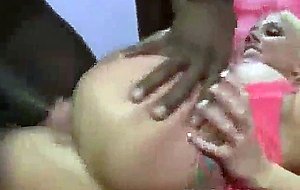 Giant black cock pounds white slut who is loving it