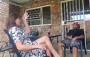 Mutual masturbation with my neighbors wife turns into outdoor creampie