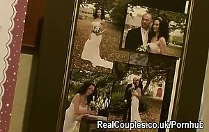 Real couple chat about meeting each other before anal sex