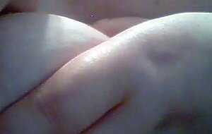 Licking and sucking my own tits
