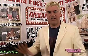 FUCK A FAN - Tall Blonde w Perky Big Tits Gives Happy Latino a Handjob