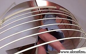 Amateur girl play with sex toys in front of camera vid-28
