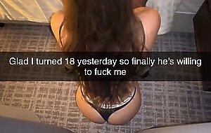 college girl cheats with fellow student in hotel on snapchat