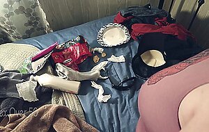 a lonely milf seduces a man who rents her basement apartment. the landlady episode 3