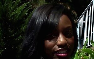 Ebony beauty girl big natural tits
