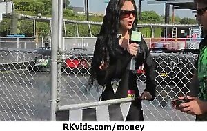Amateur chick takes money for a fuck 9