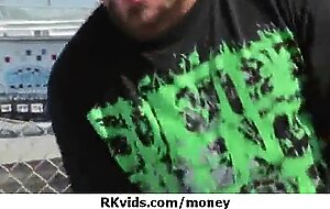 Amateur chick takes money for a fuck 9