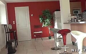 Chubby french teen gets banged before blowing an old man