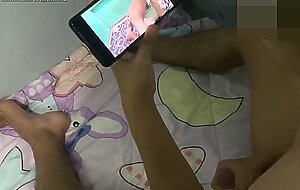 My Stepsister Fuck me Until i Cum Inside Her After She Caught Me