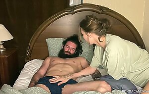 Sleepover with stepmom ended with slobbering throatpie (with subs