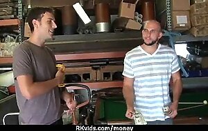 Amateur girl accepts cash for sex from stranger 22