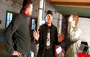 Crazy group sex , battle for a hot blonde milf