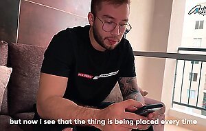 I tell my best friend about his unfaithful wife and we end up fucking in his living room (MILF)