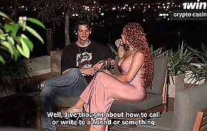 Busty Colombian babe arrives on a trip and decides to share a room with a stranger at the hotel