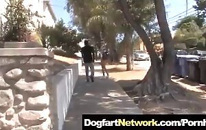 Busty Blonde Fucks and Sucks a Huge Black Monster Cock