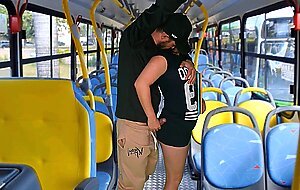 student being on the bus in public!