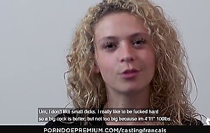 Casting francais - french canadian amateur gets fucked hard in first time porn