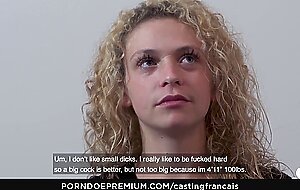 Casting francais - french canadian amateur gets fucked hard in first time porn