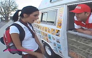 Gullibleteens.com icecream teen in knee high white socks creampie eats of pussy