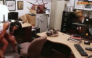 Big titty latina sells her stuff and pounded in the pawnshop