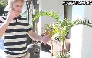 Bf finds her hot gf banging her stepmom and joined them