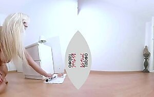 VIRTUAL TABOO - Big Titted Blondie Rides Dildo In Front Of You