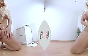 VIRTUAL TABOO - Big Titted Blondie Rides Dildo In Front Of You