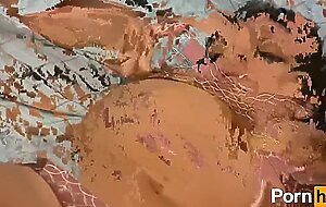 Sexy Latina With Huge-tits Fucks Her Puss With a Glass Dildo