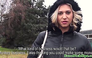 Real publicsex euro fucked from behind