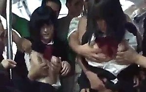 Two shy schoolgirls molested in...