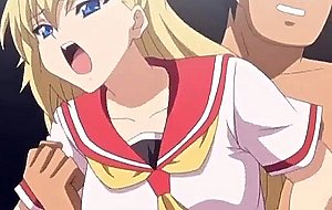 Hentai teen gets gangbanged