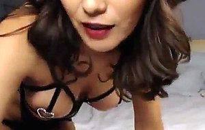 Huge Tits Latina Dildo Masturbation