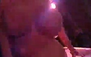 Busty stripper dancing erotically