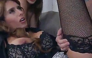 Wild stepmom joins in for a threesome