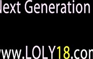 Teen couple making love in the bedroom