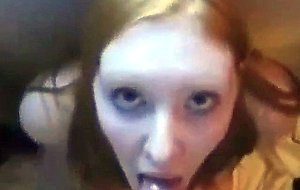 Deepthroat bj and facial