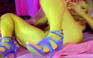Busty blonde doll webcam pussy tease