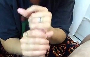 Fully clothed wife having fun with husbands cock