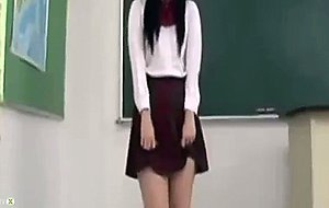 Japanese babe gets a black creampie