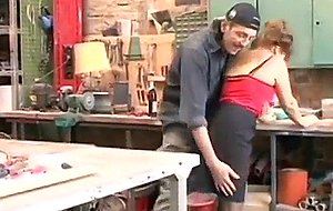 German girls fucked in the workshop