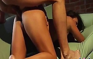 Big tits bounce on a throbbing sausage