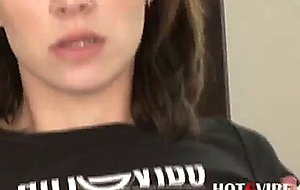 Busty nicole rider finger fucks her pussy