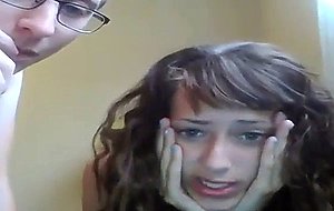 Teen with big tits fucked on webcam