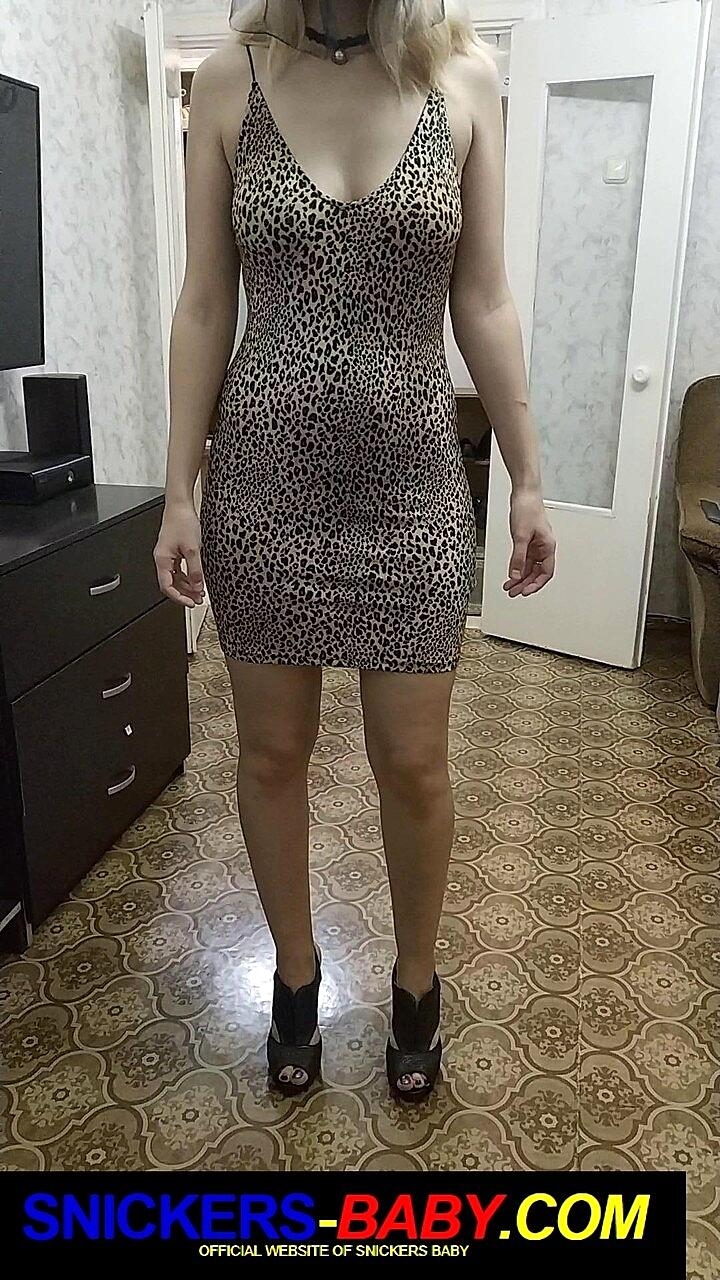Curvy Babe Snickers Baby Shows Off Her Big Booty In A Sexy Dress Amateur, Ass, Dress