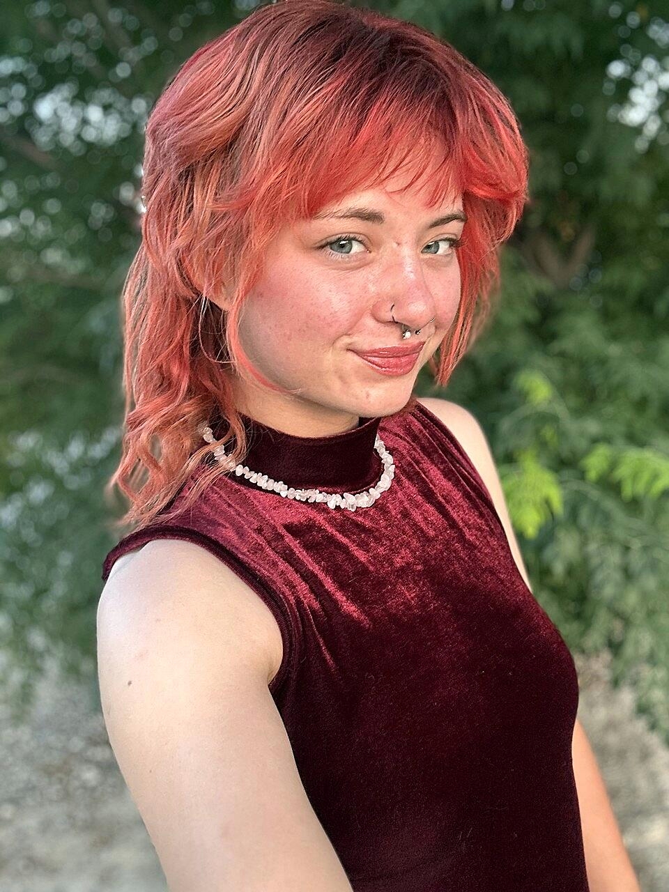 Cute Girl With A Nose Piercing Abby Shows Her Big Booty In A Solo Amateur, Babe, Beautiful, Piercing, Redhead
